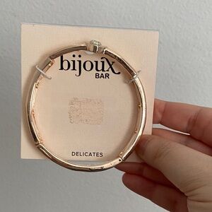 Bijoux Bar Gold-Tone Bamboo Bracelet